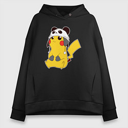 Женское худи оверсайз Pika panda