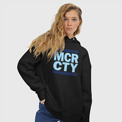 Толстовка оверсайз женская Run Manchester city, цвет: черный — фото 2
