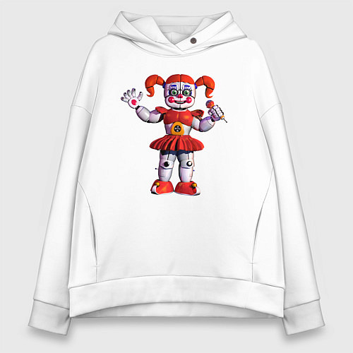 Женское худи оверсайз Circus Baby / Белый – фото 1