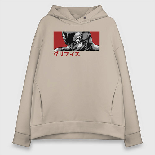 Женское худи оверсайз Гриффит Фемто / Миндальный – фото 1