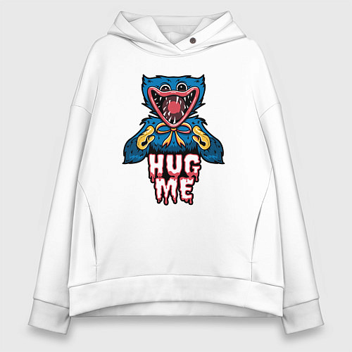Женское худи оверсайз Обними Хагги Вагги / Белый – фото 1