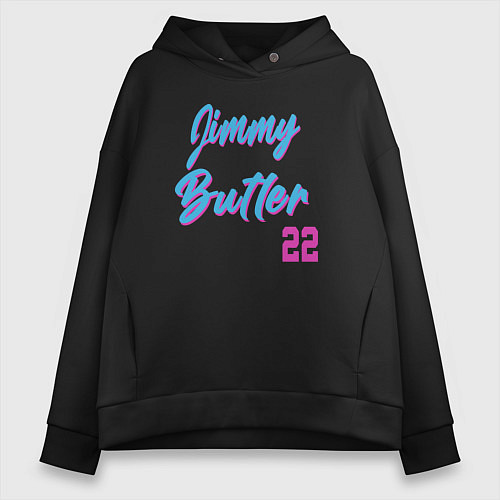 Женское худи оверсайз Jimmy Butler 22 / Черный – фото 1