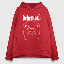 Женское худи оверсайз Behemoth rock cat