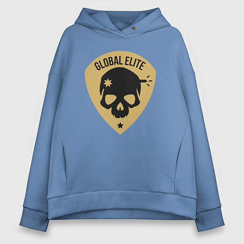 Женское худи оверсайз Global elite / Мягкое небо – фото 1