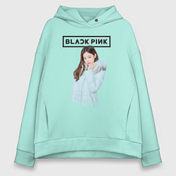 Толстовка оверсайз женская Jisoo Blackpink winter, цвет: мятный