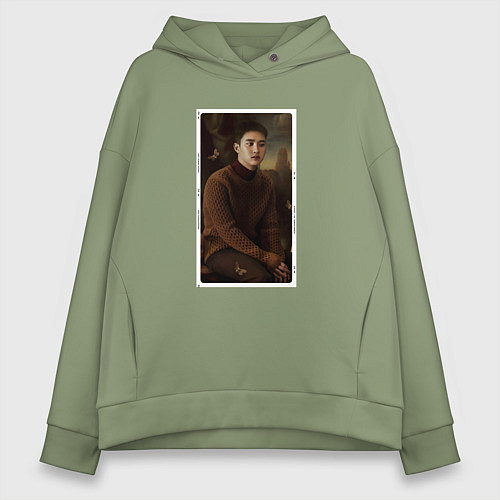 Женское худи оверсайз Do Kyungsoo / Авокадо – фото 1