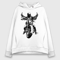 Женское худи оверсайз Biker wings