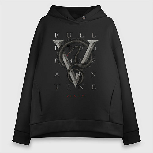 Женское худи оверсайз BFMV Venom / Черный – фото 1