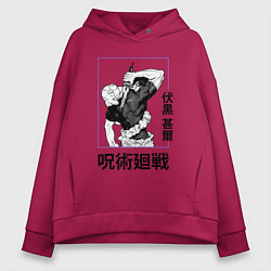 Женское худи оверсайз Магическая битва Toji Fushiguro