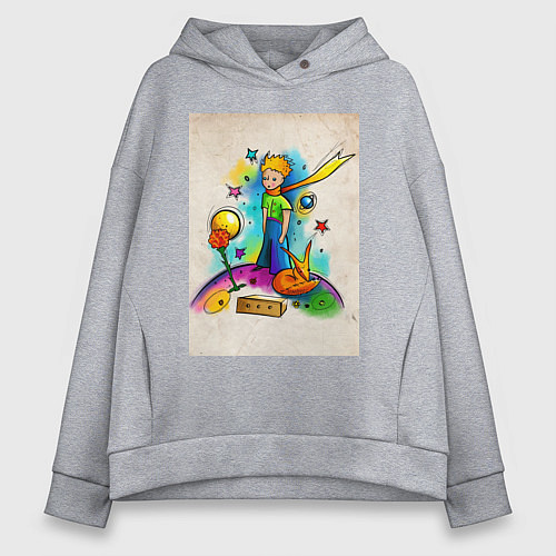Женское худи оверсайз Le Petit Prince / Меланж – фото 1