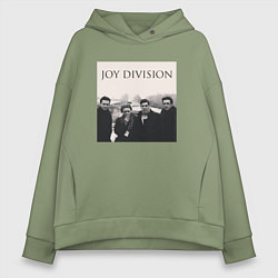 Толстовка оверсайз женская Тру фанат Joy Division, цвет: авокадо