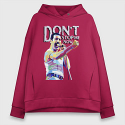 Толстовка оверсайз женская Coloured Freddie, цвет: маджента