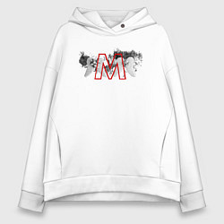 Толстовка оверсайз женская Depeche Mode - Memento Mori Angels, цвет: белый