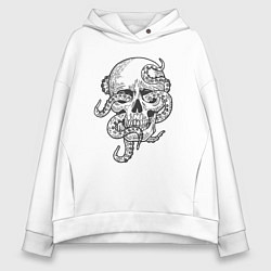 Женское худи оверсайз Skull octopus