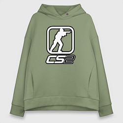 Женское худи оверсайз CS2 logo