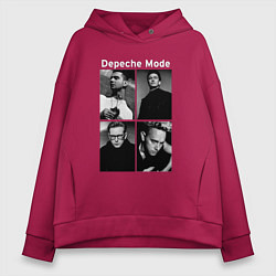 Толстовка оверсайз женская Depeche Mode Violator 2, цвет: маджента