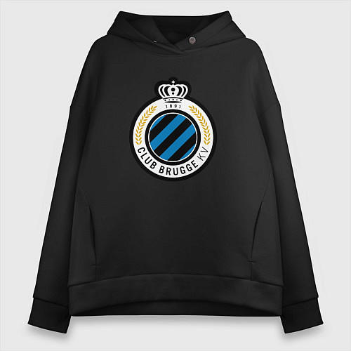 Женское худи оверсайз Brugge fc sport / Черный – фото 1