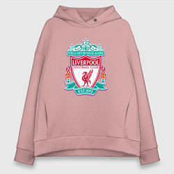 Толстовка оверсайз женская Liverpool fc sport collection, цвет: пыльно-розовый