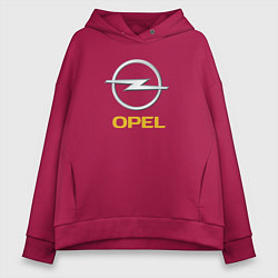 Толстовка оверсайз женская Opel sport auto, цвет: маджента