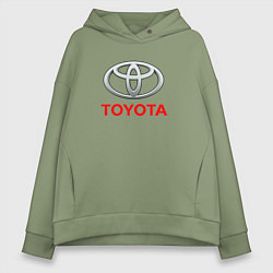 Толстовка оверсайз женская Toyota sport auto brend, цвет: авокадо