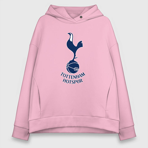 Женское худи оверсайз Tottenham Hotspur fc sport / Светло-розовый – фото 1