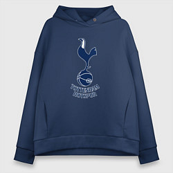 Толстовка оверсайз женская Tottenham Hotspur fc sport, цвет: тёмно-синий