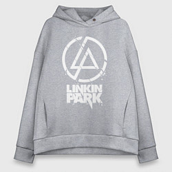 Толстовка оверсайз женская Linkin Park - white, цвет: меланж