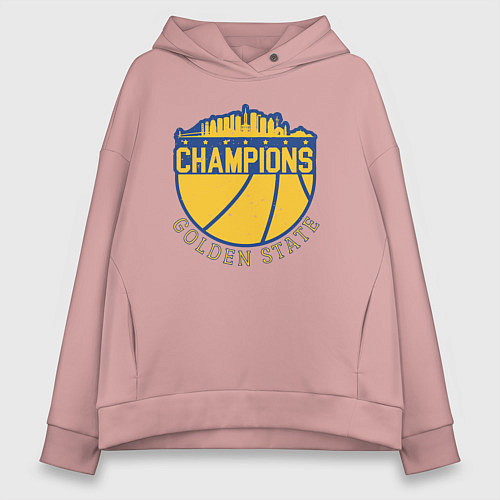 Женское худи оверсайз Champions Golden State / Пыльно-розовый – фото 1