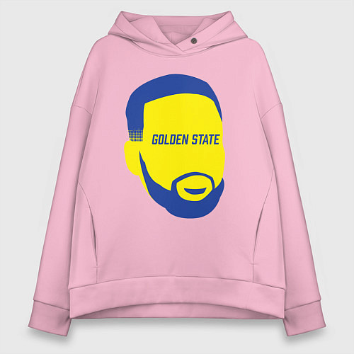 Женское худи оверсайз Golden State Curry / Светло-розовый – фото 1