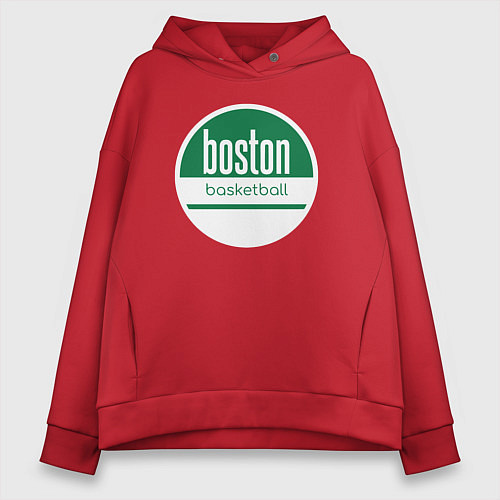 Женское худи оверсайз Boston basket / Красный – фото 1