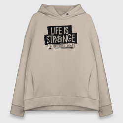 Толстовка оверсайз женская Life is Strange Before the Storm, цвет: миндальный