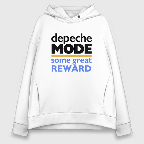 Женское худи оверсайз Depeche Mode - Some Great Reward / Белый – фото 1