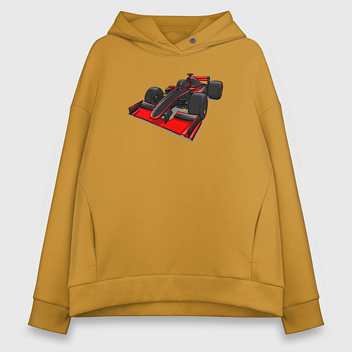 Женское худи оверсайз Formula-1 McLaren / Горчичный – фото 1