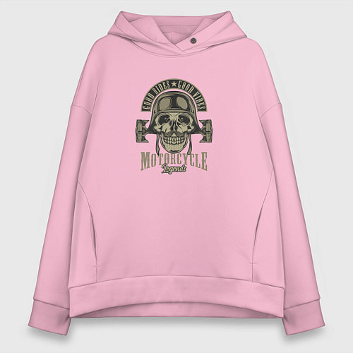 Женское худи оверсайз Хорошие поездки / Светло-розовый – фото 1