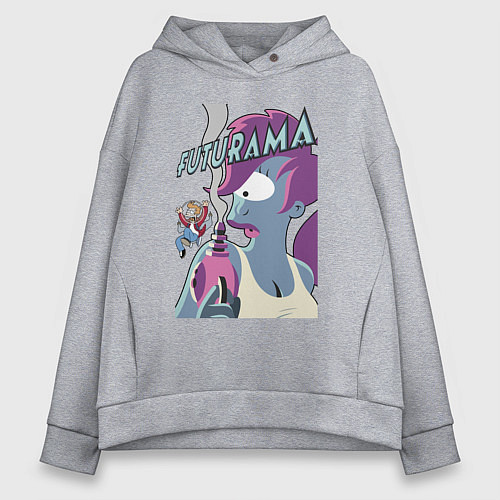 Женское худи оверсайз Лила и Фрай / Меланж – фото 1