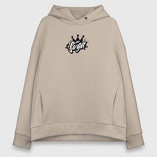 Женское худи оверсайз Suga k-stars / Миндальный – фото 1
