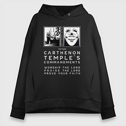 Толстовка оверсайз женская Solo Leveling Заповеди, цвет: черный