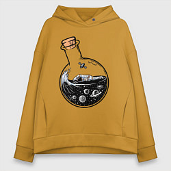 Женское худи оверсайз Космос в колбе