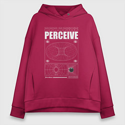 Женское худи оверсайз Perceive streetwear