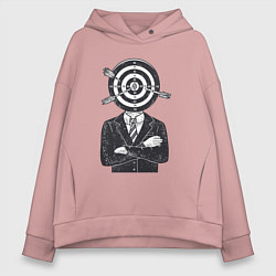 Женское худи оверсайз Человек дартс