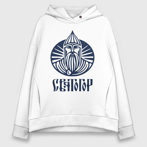 Женское худи оверсайз Святогор / Белый – фото 1