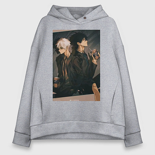 Женское худи оверсайз Гуан Лу Сяоши Чэн / Меланж – фото 1