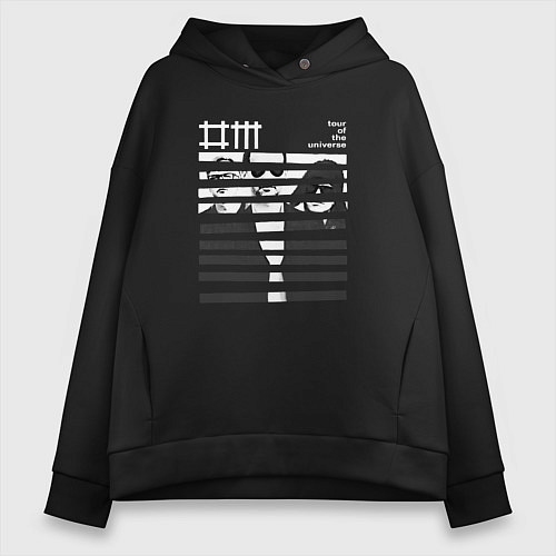 Женское худи оверсайз Depeche Mode - SOTU merch / Черный – фото 1