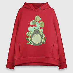 Женское худи оверсайз Green Totoro