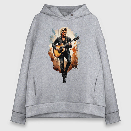 Женское худи оверсайз Солист Калео / Меланж – фото 1