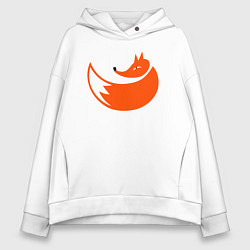 Толстовка оверсайз женская Foxy fox, цвет: белый
