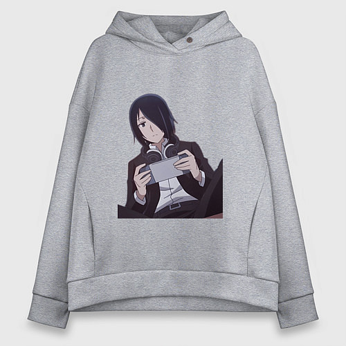 Женское худи оверсайз Госпожа Кагуя Исигами Ю / Меланж – фото 1