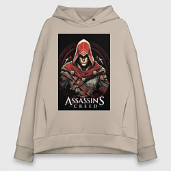 Женское худи оверсайз Assassins creed профиль игрока