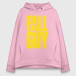 Толстовка оверсайз женская The fall guy logo, цвет: светло-розовый