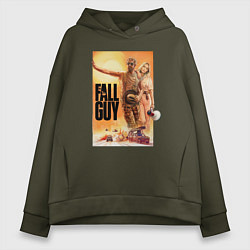 Толстовка оверсайз женская Эмили Блант и Райан Гослинг каскадеры, цвет: хаки